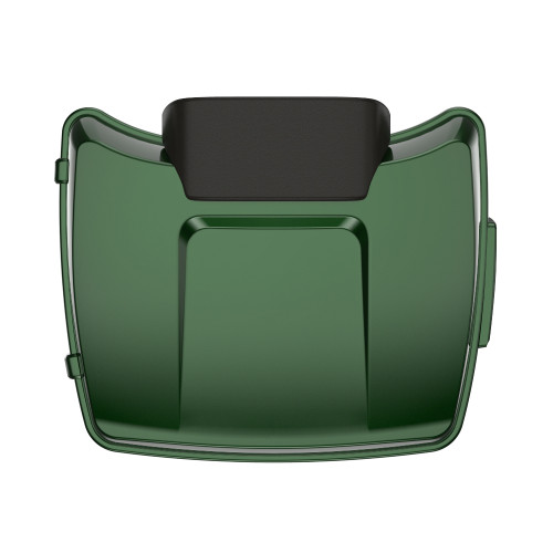 Kinetic Green Chopped Tour Pack Pad Luggage Trunk For '97-'23 Harley Touring