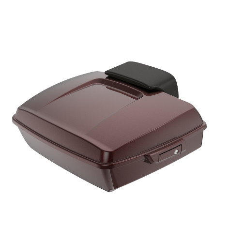 Merlot Sunglo Chopped Tour Pack Pad Luggage Trunk For '97-'23 Harley Touring