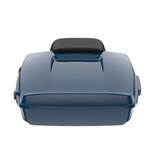 Reef Blue Chopped Tour Pack Pad Luggage Trunk For '97-'23 Harley Touring