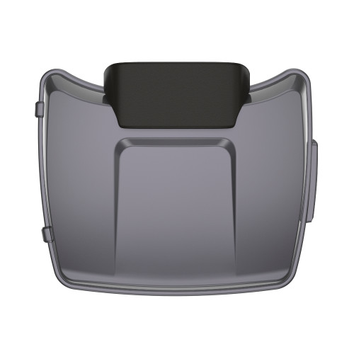 Smoke Gray Chopped Tour Pack Pad Luggage Trunk For '97-'23 Harley Touring