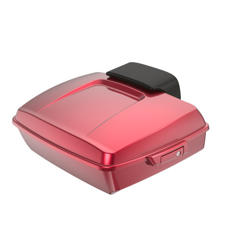 Velocity Red Sunglo Chopped Tour Pack Pad Luggage Trunk For '97-'23 Harley Touring