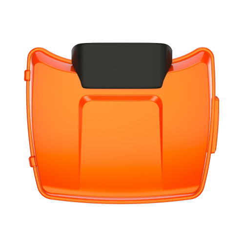 Wicked Orange Pearl Chopped Tour Pack Pad Luggage Trunk For '97-'23 Harley Touring
