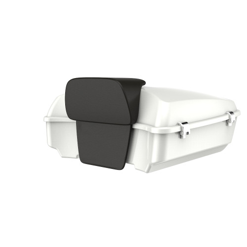 Advanblack Ghost Greay Chopped Tour Pack Pad Luggage Trunk For '97-'21 Harley Davidson Touring Street Electra Road Glide