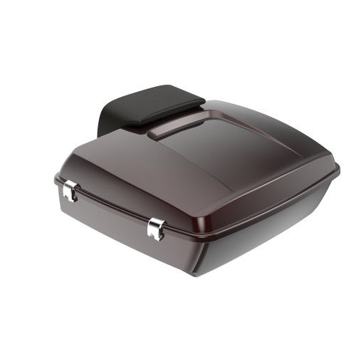 Advanblack Midnight Crimson Chopped Tour Pack Pad Luggage Trunk For '97-'20 Harley Davidson Touring Street Electra Road Glide