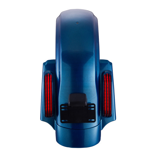 AdvanBlack Daytona Blue CVO Style Rear Fender For 2014-2019 Harley Touring Models