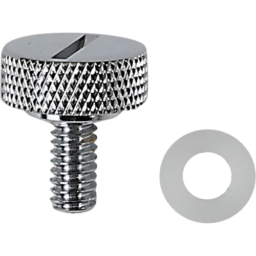 Drag Specialties - Seat Knob - Slotted - Chrome - 1/4"-20