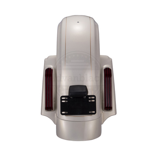 AdvanBlack Morocco Gold Pearl CVO Style Rear Fender System For 2014+ Harley Davidson Touring Models