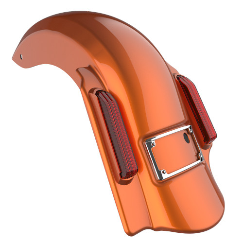 Advanblack Amber Whiskey Dominator Stretched Rear Fender For 2014+ Harley Davidson Touring Models