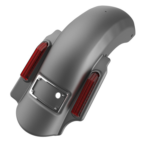 Advanblack Charcoal Denim Dominator Stretched Rear Fender For 2014+ Harley Davidson Touring Models