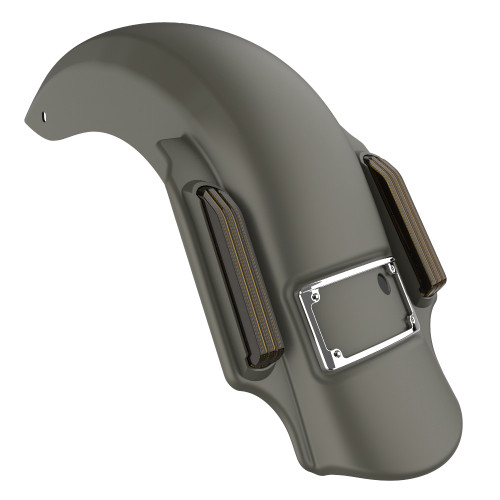 Advanblack Industrial Gray Denim Dominator Stretched Rear Fender For 2014+ Harley Davidson Touring Models