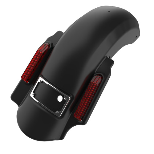 Advanblack  Single Cutout Unpainted Dominator Stretched Rear Fender For 2014+ Harley Davidson Touring Models