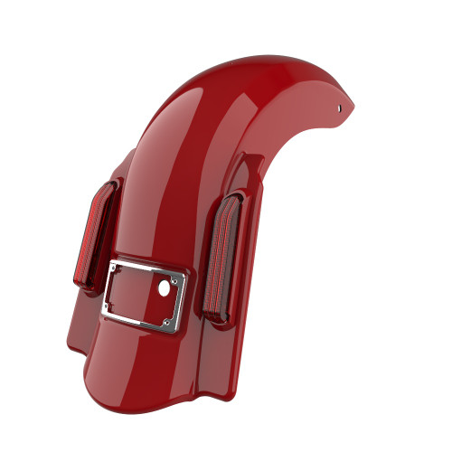 Advanblack Redline Red Dominator Stretched Rear Fender For 2014+ Harley Davidson Touring Models
