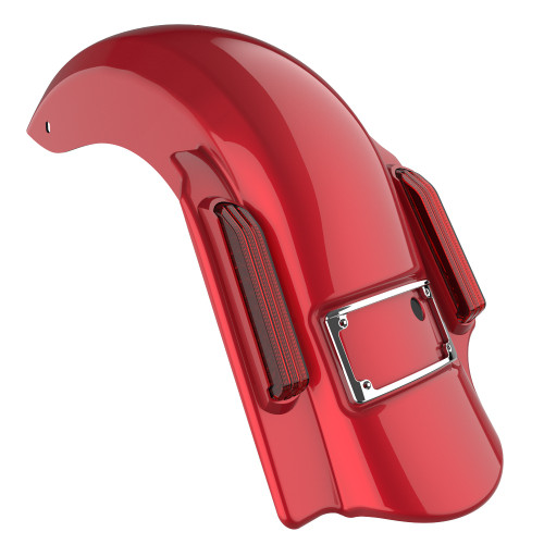 Advanblack Dominator Stretched Rear Fender For 2014+ Harley Davidson Touring Models-Sunset Orange