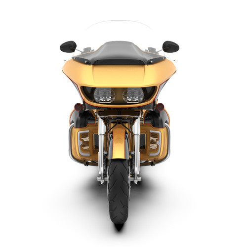 Black Hills Gold and Black Quartz DOMINATOR STRETCHED REAR FENDER FOR 2014+ HARLEY DAVIDSON TOURING