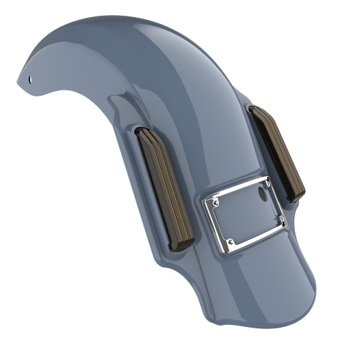 Advanblack Gunship Gray Dominator Stretched Rear Fender For 2014+ Harley Davidson Touring Models