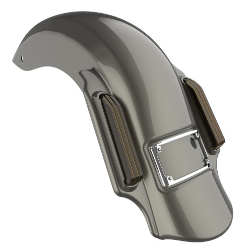 Advanblack Industrial Gray Dominator Stretched Rear Fender For 2014+ Harley Davidson Touring Models
