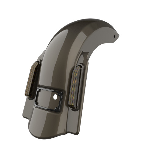 Advanblack No Cutout Bronze Armor Dominator Stretched Rear Fender For 2014+ Harley Davidson Touring Models