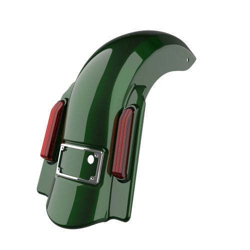 Advanblack Color Matched Dominator Stretched Rear Fender For 2014+ Harley Davidson Touring Models-Kinetic Green