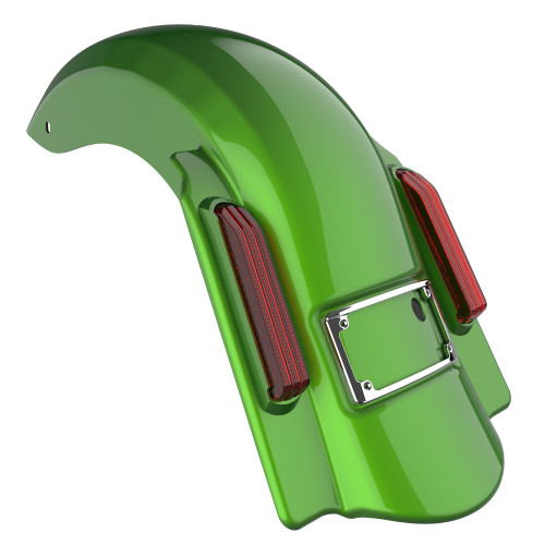 Advanblack Color Matched Dominator Stretched Rear Fender For 2014+ Harley Davidson Touring Models-Radioactive Green