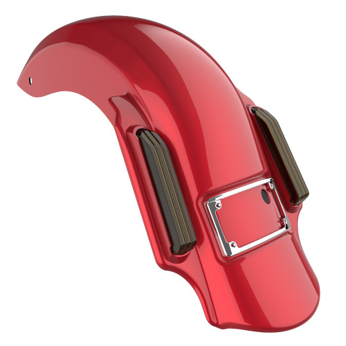 Advanblack Color Matched Dominator Stretched Rear Fender For 2014+ Harley Davidson Touring Models-Sunset Orange