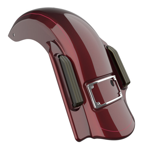 Advanblack  Dominator Stretched Rear Fender For 2014+ Harley Davidson Touring Models-Mysterious Red Sunglo (with Burgundy?