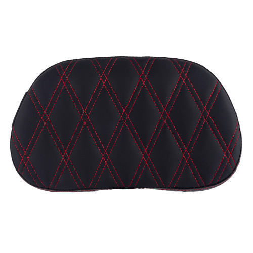 Red Stitching Adjustable Riders Backrest with Mounting Kit