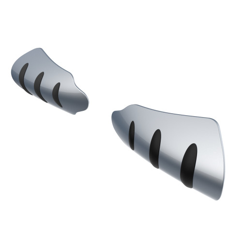 Atlas Silver Metallic hand guard for Harley Touring & Softails