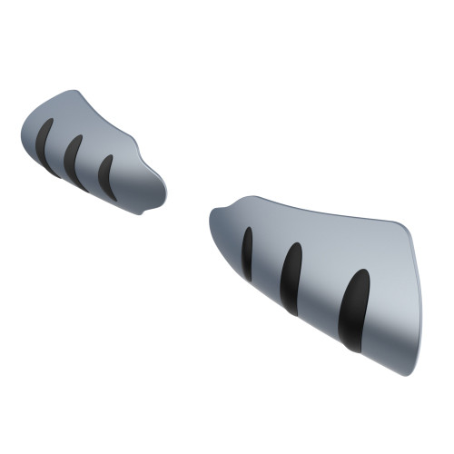 Baracuda Silver Denim hand guard for Harley Touring & Softails