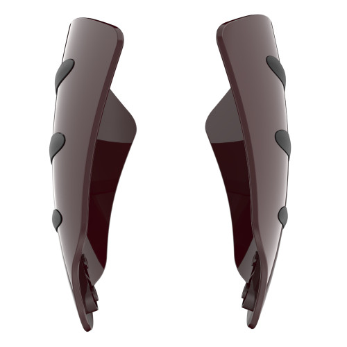 Billiard Burgundy hand guard for Harley Touring & Softails