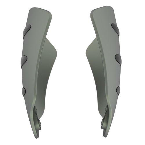 Deadwood Green Denim hand guard for Harley Touring & Softails