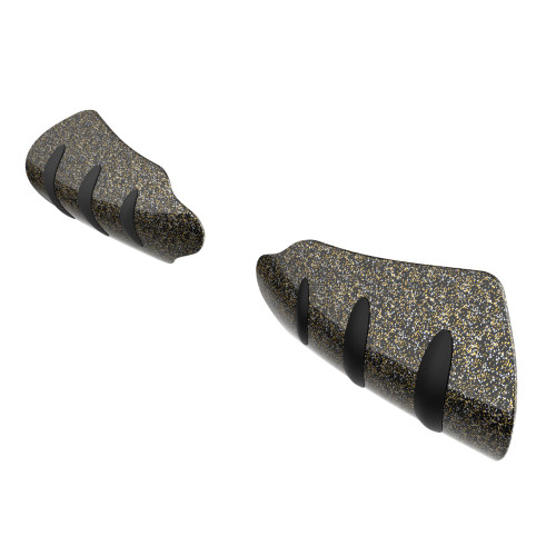 Hard Candy Black Gold Flake hand guard for Harley Touring & Softails