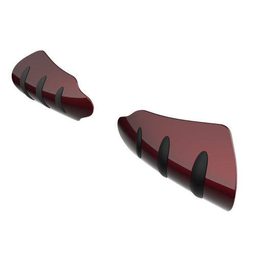 Mysterious Red Sunglo hand guard for Harley Touring & Softails