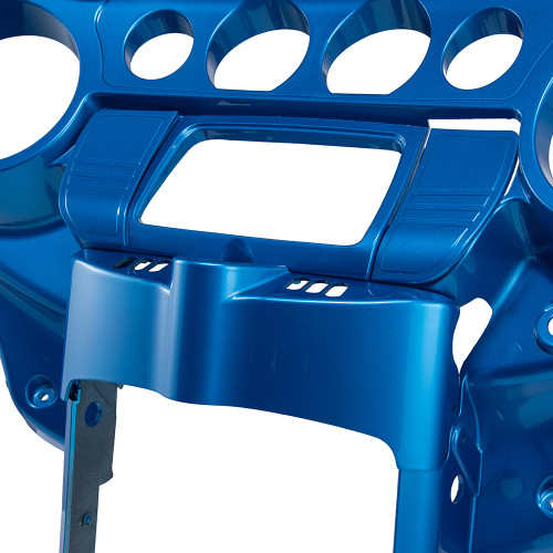 Advanblack Electric Blue Batwing Inner Speedometer Cowl Fairings for 2014+ Harley Davidson Street Glide/Electric Glide/Ultra Classic