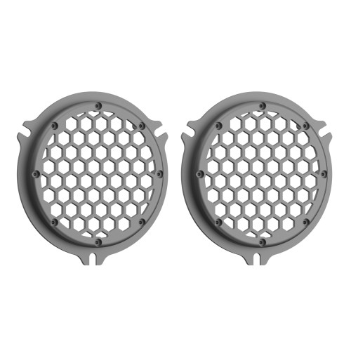 Advanblack x XBS Charcoal Denim HEX Speaker Grills For 2014+ Electric Glide / Street Glide Inner Fairing