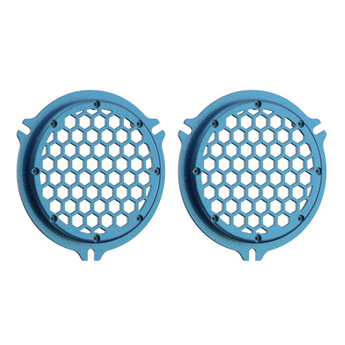 Advanblack x XBS Color Matched HEX Speaker Grills For 2014+ Electric Glide / Street Glide Inner Fairing-Daytona Blue