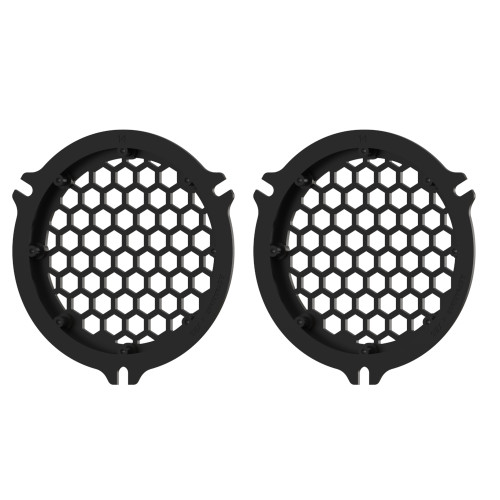 Advanblack x XBS Color Matched HEX Speaker Grills For 2014+ Electric Glide / Street Glide Inner Fairing-Dark Alloy