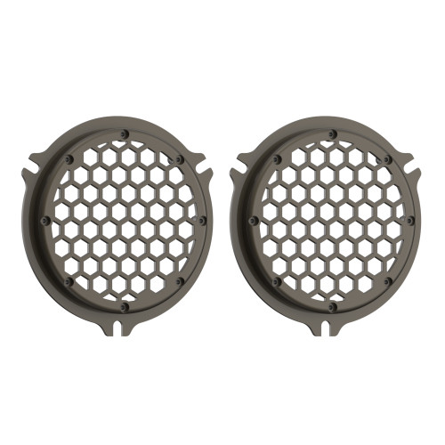 Advanblack x XBS Color Matched HEX Speaker Grills For 2014+ Electric Glide / Street Glide Inner Fairing-Dark Alloy