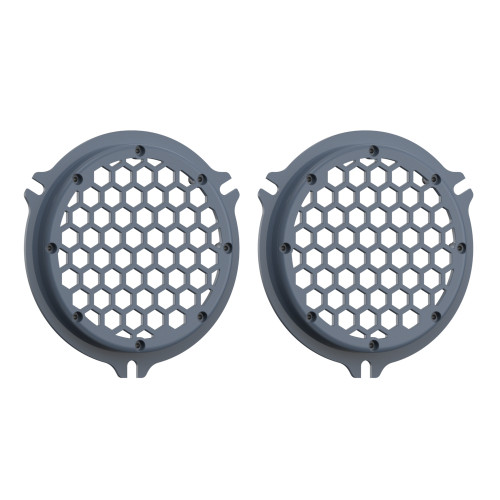 Advanblack x XBS Color Matched HEX Speaker Grills For 2014+ Electric Glide / Street Glide Inner Fairing-Gunship Gray