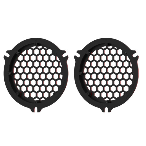 Advanblack x XBS Color Matched HEX Speaker Grills For 2014+ Electric Glide / Street Glide Inner Fairing-Heirloom Red Fade