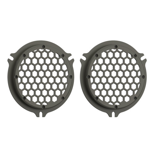 Advanblack x XBS Color Matched HEX Speaker Grills For 2014+ Electric Glide / Street Glide Inner Fairing-KInetik Green