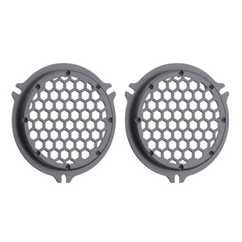 Advanblack x XBS Color Matched HEX Speaker Grills For 2014+ Electric Glide / Street Glide Inner Fairing-Smoke Gray