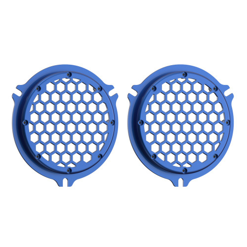 Advanblack x XBS Color Matched HEX Speaker Grills For 2014+ Electric Glide / Street Glide Inner Fairing-Superior Blue