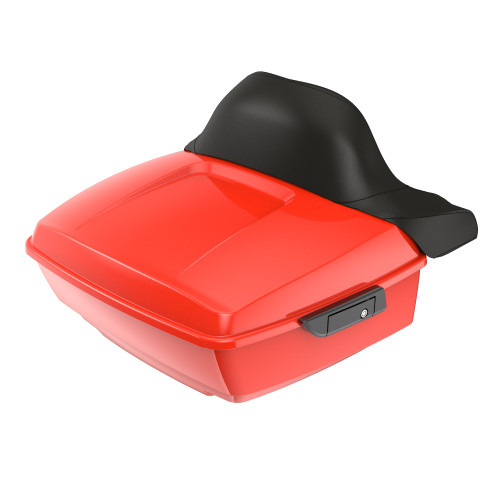 Advanblack Laguna Orange Rushmore King Tour Pack Pad Luggage Trunk For '97-'21 Harley Touring Street Electra Road Glide