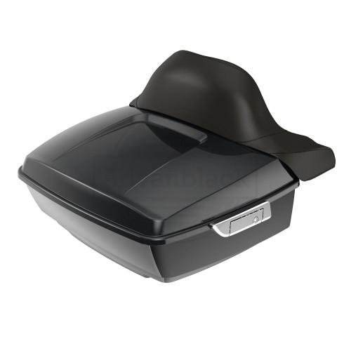 Advanblack Midnight Pearl King Tour Pack Pak Luggage Trunk Pad For  '97-'21 Harley Touring Street Electra Road Glide Without the holes For rear speaker,LED light Kit