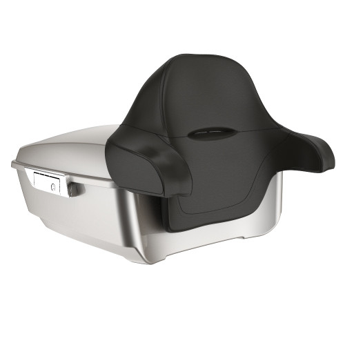 Advanblack Pewter Pearl Rushmore King Tour Pack Pad Luggage Trunk For '97-'21 Harley Davidson Touring