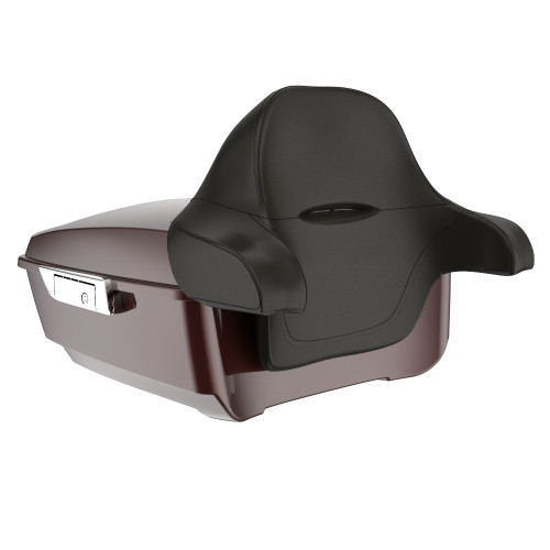 Advanblack King Tour Pack Pak Luggage Trunk Pad Twisted Cherry '97-'21 Harley Touring Street Electra Road Glide Without Holes for Rear Speaker and Led Light