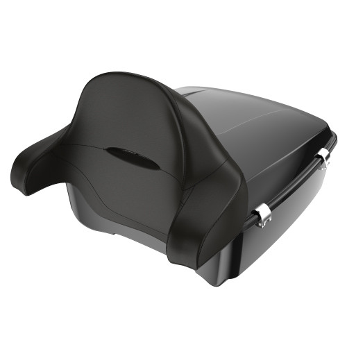 Advanblack Vivid Black Rushmore King Tour Pack '00-22 Harley Touring Without Holes for Rear Speaker and Led Light