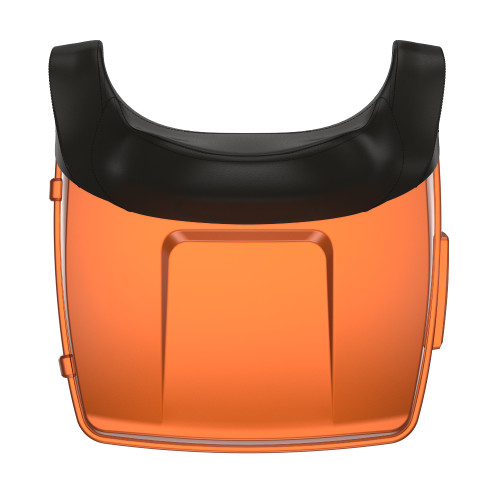 Amber Whisky King Tour Pack Pad Luggage Trunk For '97-'23 Harley Touring