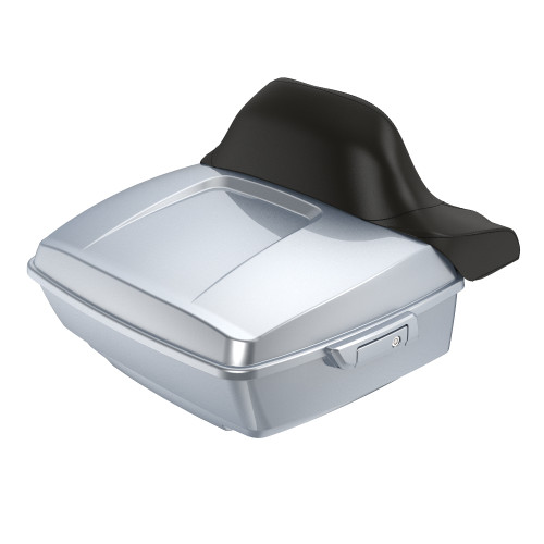 Barracuda Silver King Tour Pack Pad Luggage Trunk For '97-'23 Harley Touring