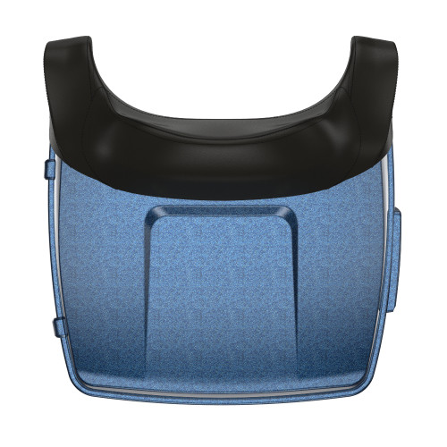Cosmic Blue Pearl King Tour Pack Pad Luggage Trunk For '97-'23 Harley Touring